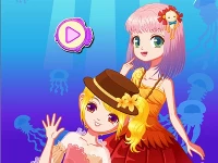 Mermaid princess dress up salon