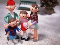 Christmas clay doll puzzle