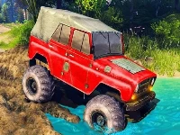 Offroad jeep hill climb