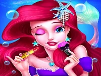 Mermaid princess makeup - girl fashion salon game