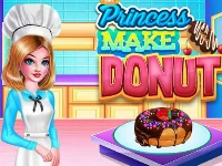 Princess make donut cooking