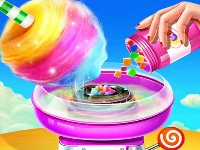 Sweet cotton candy shop: candy cooking maker game