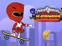 Power rangers skateboading