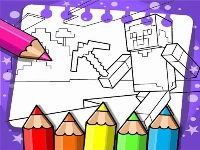 Minecraft coloring book