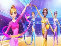 Gymnastics dress up game