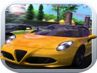 Fast car racing: driving sim