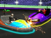 Light bumping cars extreme stunts: bumper car game