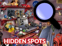 Hidden spots in the room