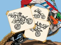 Motocross hero coloring