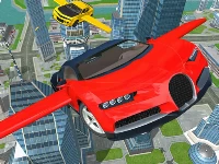 Flying car driving simulator