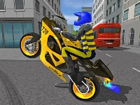 Police motorbike race simulator 3d