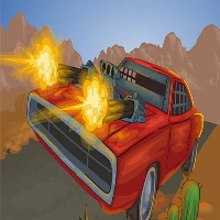 Battle on road car game 2d