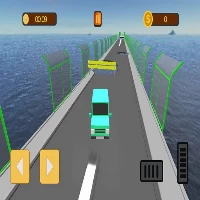 Broken bridge ultimate car racing game 3d