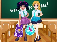 Jacqueline and eliza school bag design contest