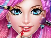 Mermaid dress up & makeover - color by number