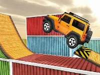 Impossible tracks jeep stunt driving game