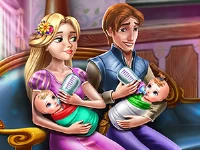 Rapunzel twins family day