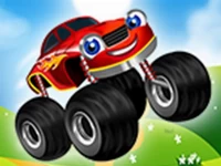 Monster trucks kids racing