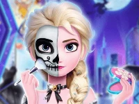 Elsa halloween party tattoo