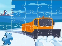 Winter trucks jigsaw