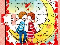 Loving couple jigsaw