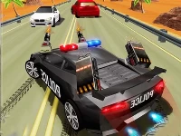 Police highway chase crime racing games