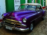 Cuban vintage cars jigsaw