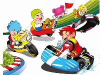 Cartoon kart puzzle