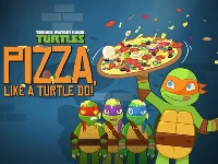 Ninja turtles: pizza like a turtle do!