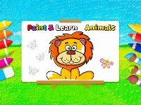 Paint and learn animals