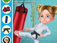 Karate girl vs school bully