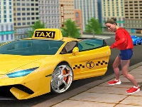 City taxi driving