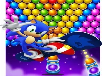 Play sonic bubble shooter games