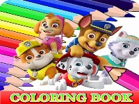 Coloring book for paw patrol