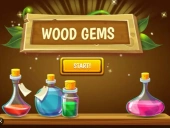 Wood gems bubble shooter