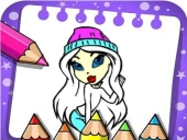 Easy bratz coloring