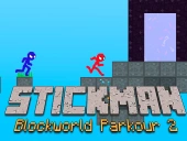 Stickman blockworld parkour 2