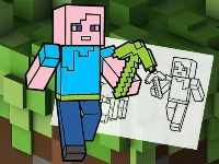 Minecraft fun coloring book