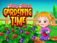 Baby hazel gardening time