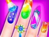 Fashion nail design day: art game for girls