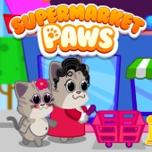 Supermarket paws cat game for kids