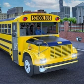 School bus game driving sim