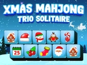 Xmas mahjong trio solitaire