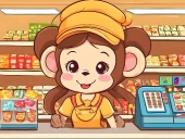 Cute monkey mart 