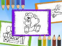 Cartoon coloring book