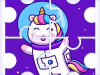 Cute rainbow unicorn puzzles