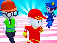 Knockout fall guys 3d run - royale race