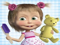 Masha and the bear: house cleaning