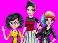 College girl squad fashion dressup